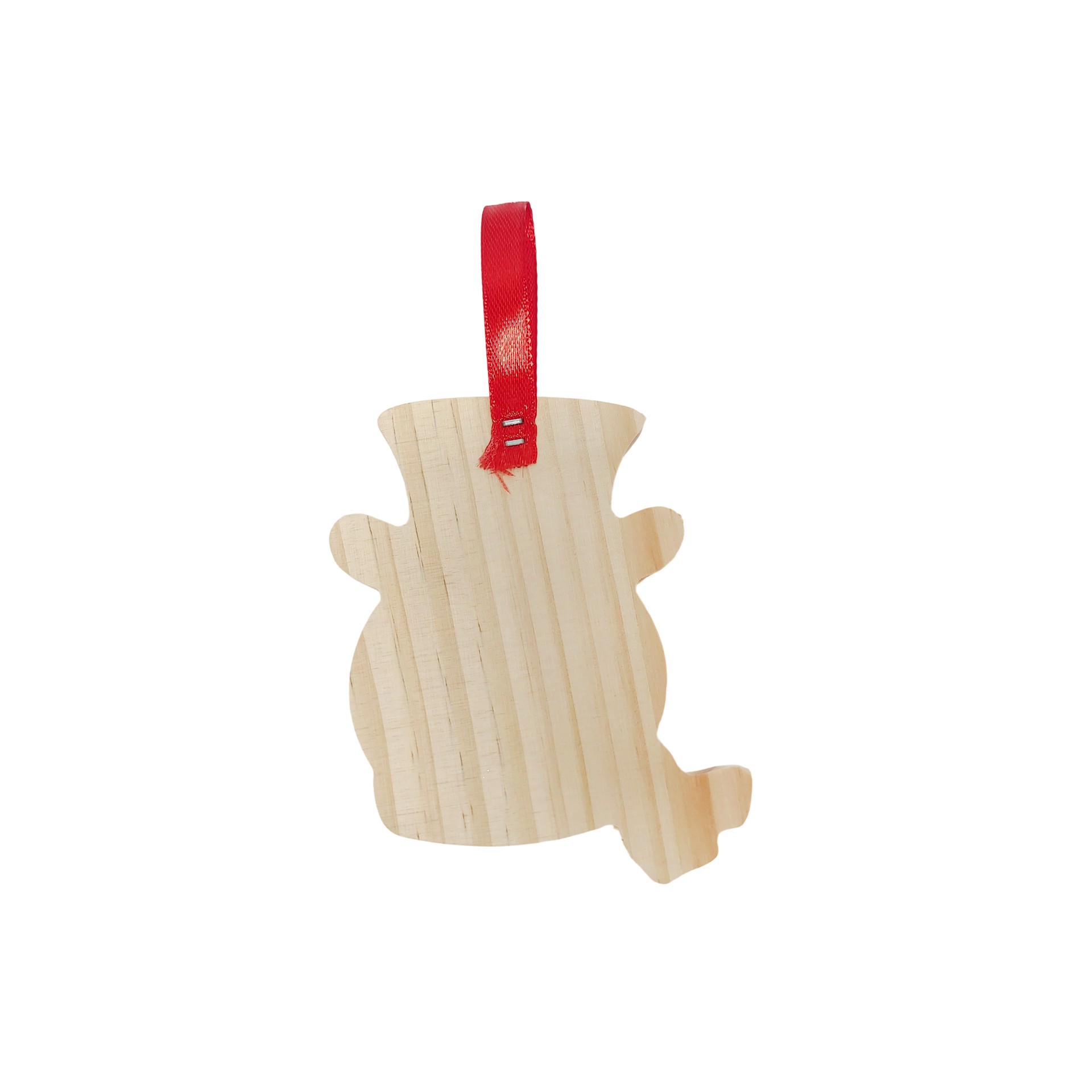 slide 2 of 2, 4.25" Snowman Diy Pinewood Ornament By Make Market, 4.25 in