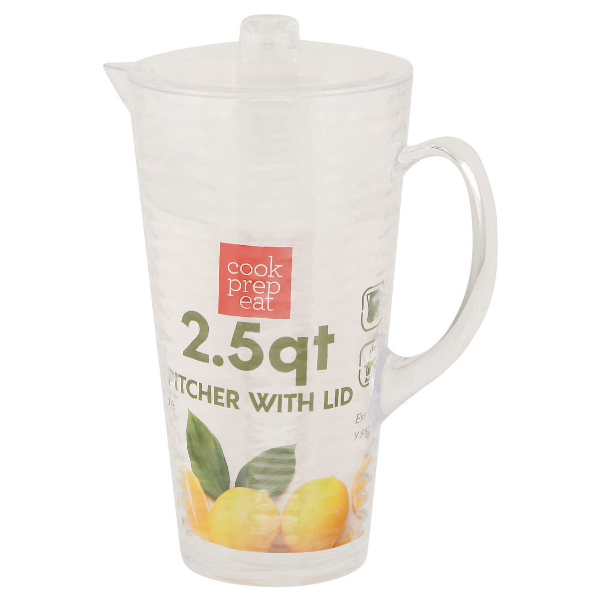 slide 11 of 11, Cook Prep Eat 2.5 Quart Pitcher with Lid 1 ea, 1 ct