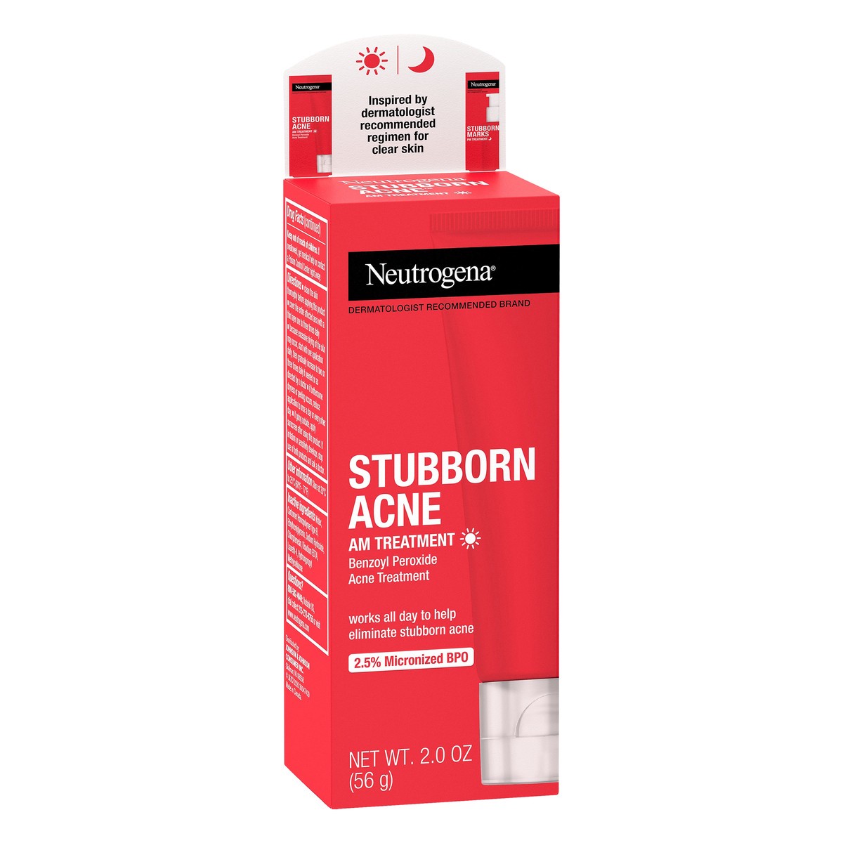 slide 2 of 8, Neutrogena Stubborn Acne Morning Face Treatment with Benzoyl Peroxide - 2.0 oz, 2 oz