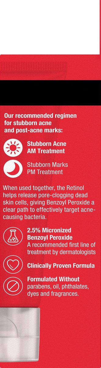 slide 7 of 8, Neutrogena Stubborn Acne Morning Face Treatment with Benzoyl Peroxide - 2.0 oz, 2 oz