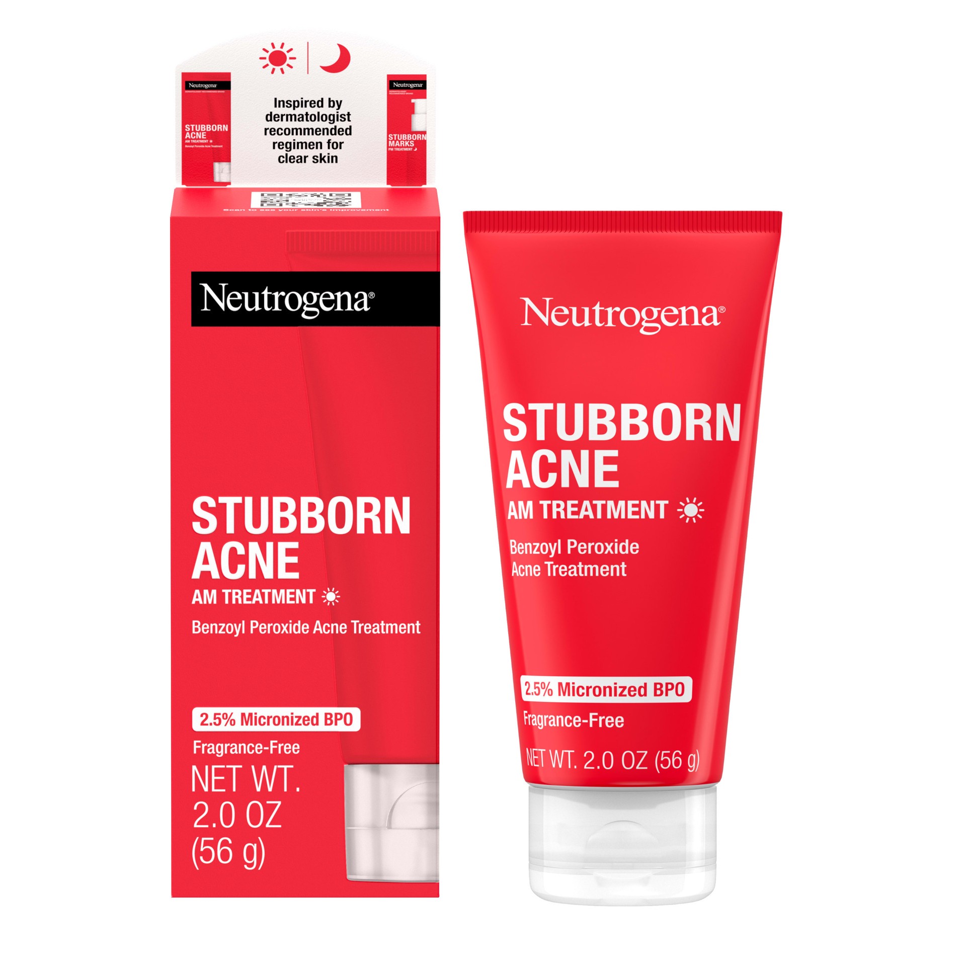 slide 1 of 8, Neutrogena Stubborn Acne Morning Face Treatment with Benzoyl Peroxide - 2.0 oz, 2 oz