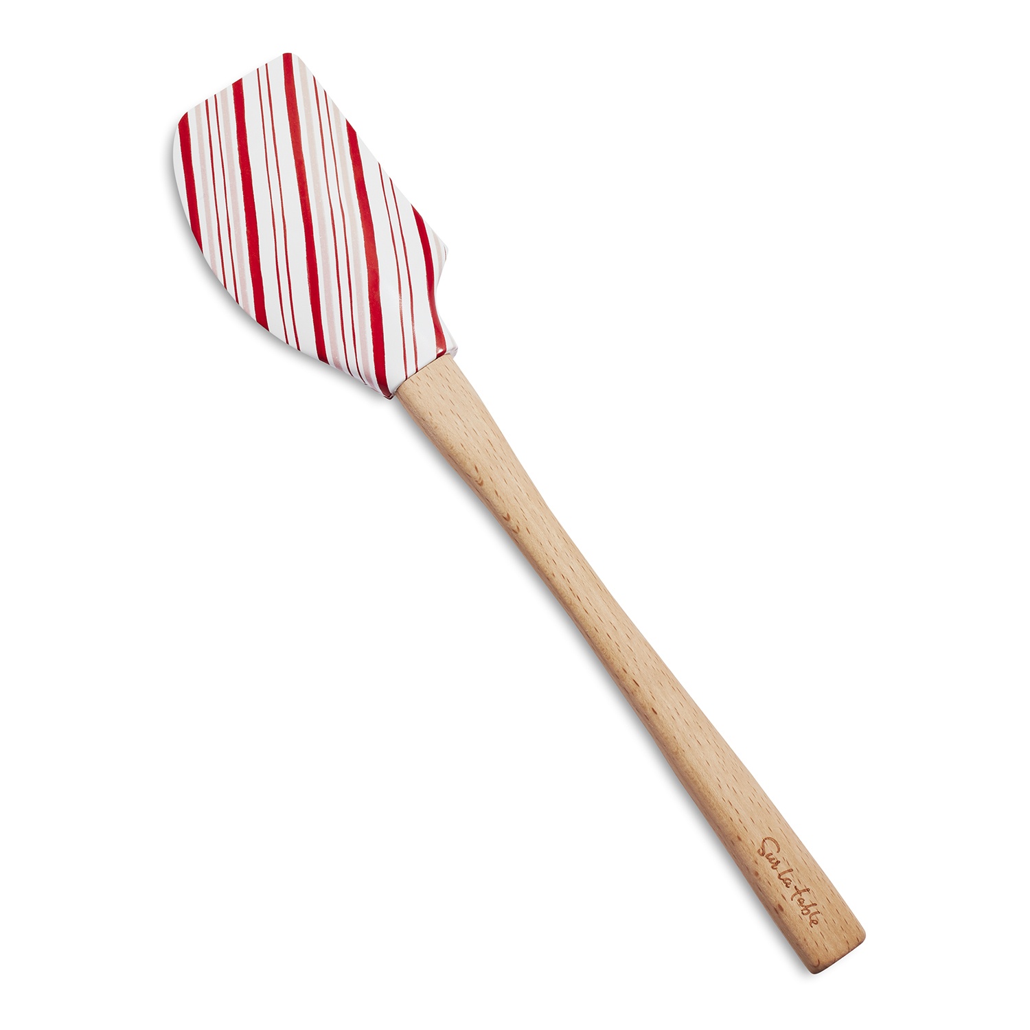 slide 1 of 1, Sur La Table Candy Cane Striped Spatula, 1 ct