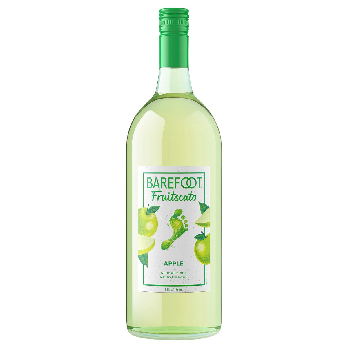 slide 1 of 4, Barefoot Fruitscato Apple Sweet Wine 1.5L, 50.7 oz