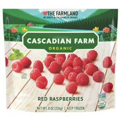 Cascadian Farm Organic Red Raspberries, Non-GMO, Frozen Fruit, 8 oz.