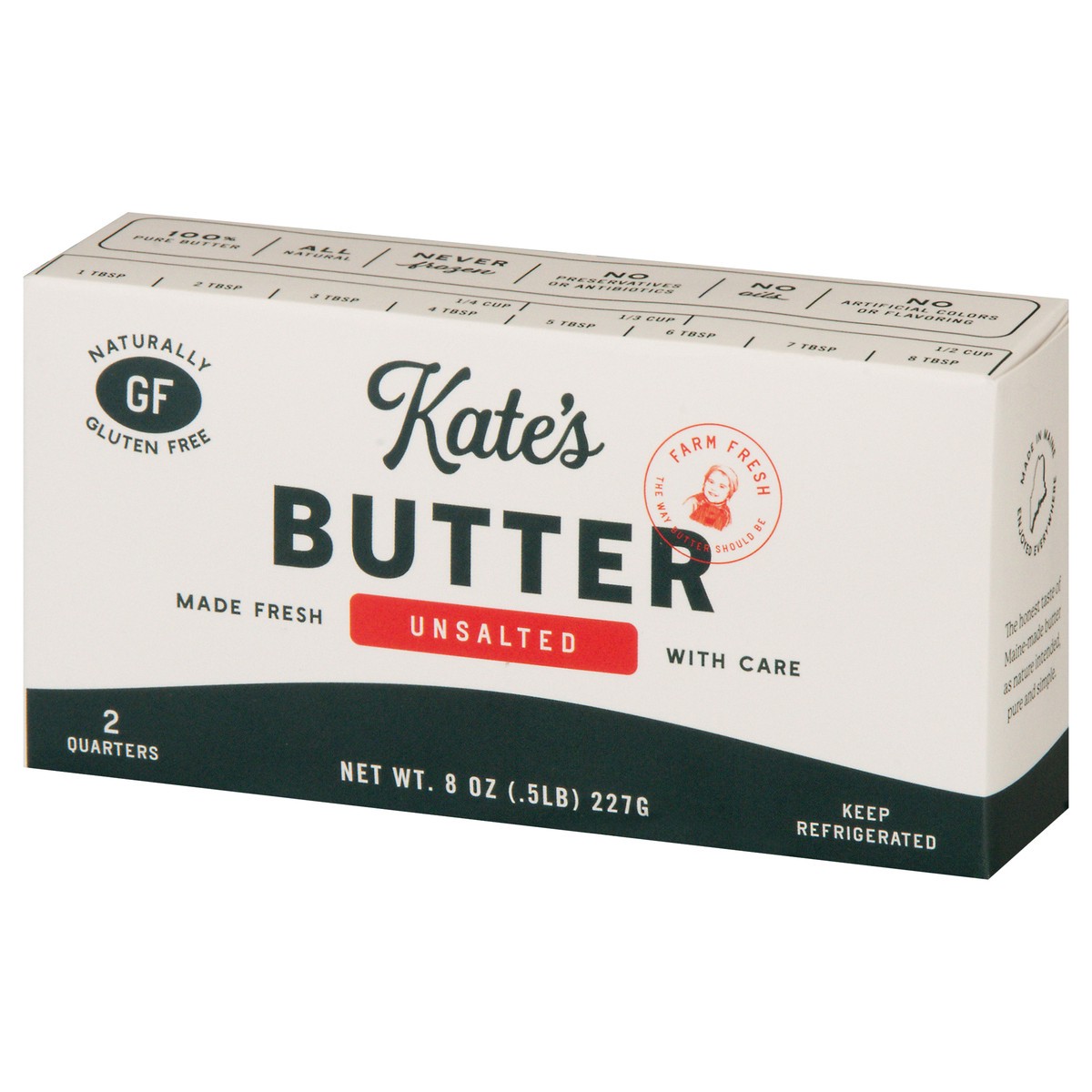 slide 13 of 13, Kate's Unsalted Homemade Butter, 8 oz