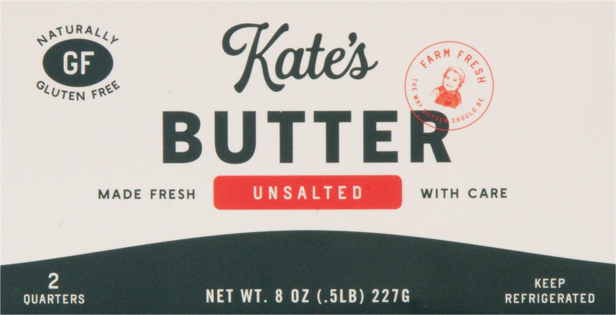 slide 3 of 13, Kate's Unsalted Homemade Butter, 8 oz