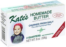 slide 1 of 1, Kate's Unsalted Homemade Butter, 8 oz