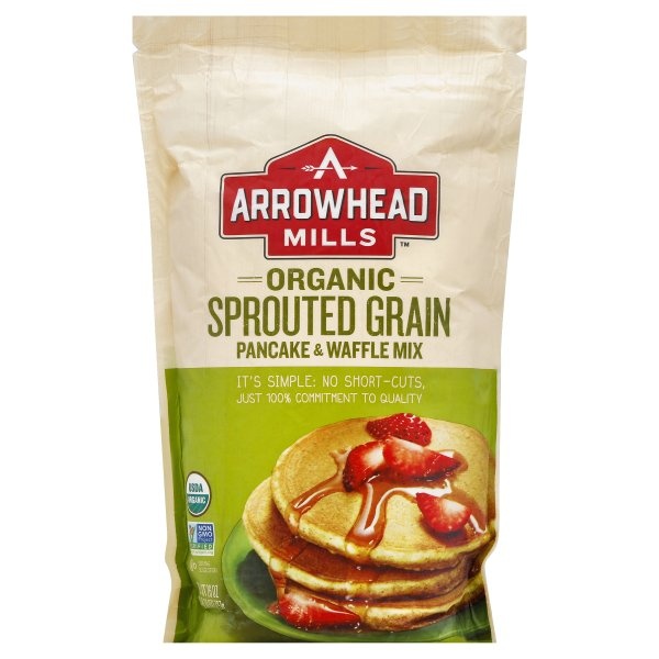 slide 1 of 1, Arrowhead Mills Organic Sprouted Pancake And Waffle Mix, 26 oz