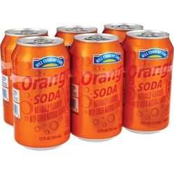 Hill Country Fare Orange Soda - 6 ct; 12 fl oz