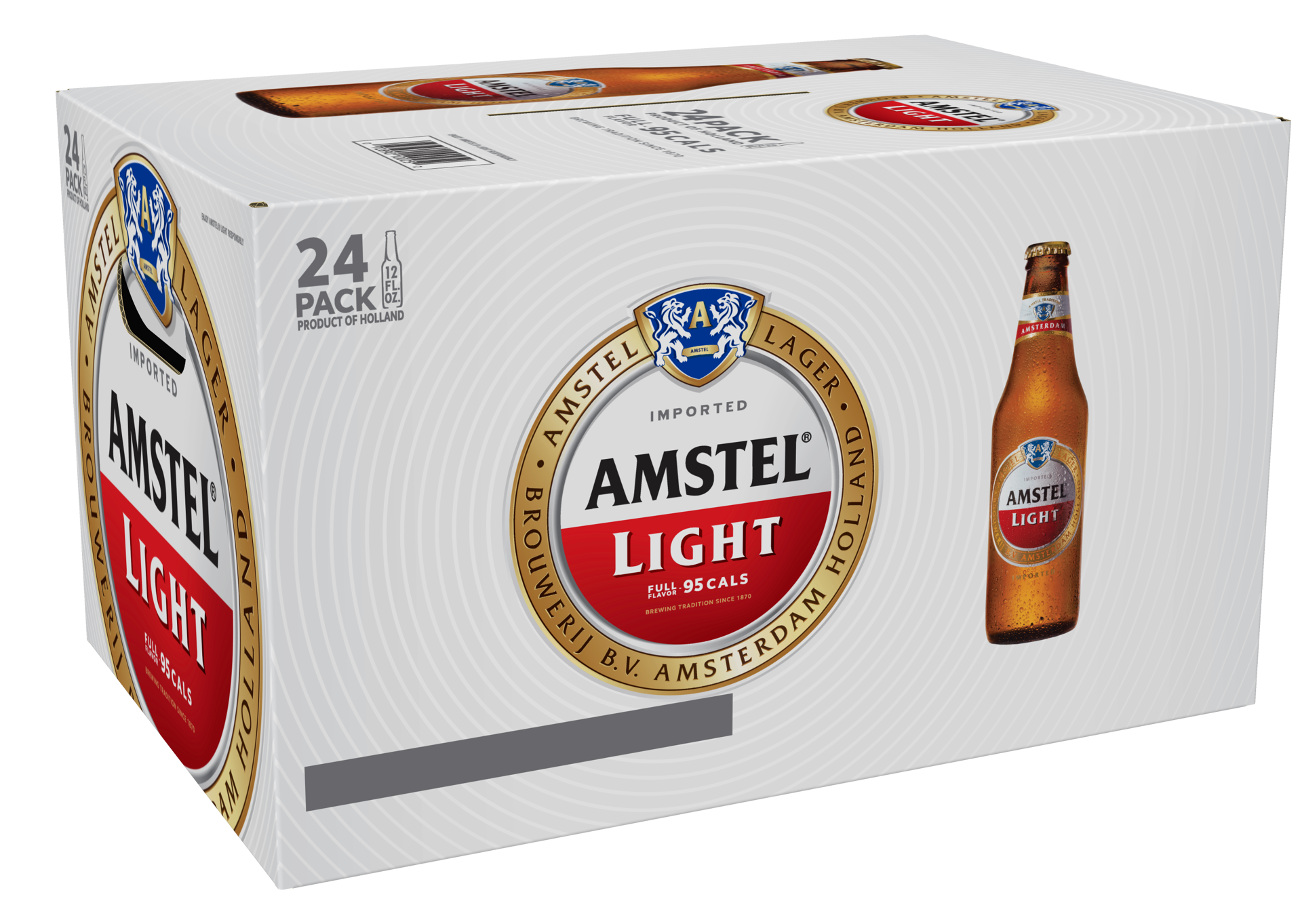 slide 3 of 3, Amstel Light Lager Beer, 24 Pack, 12 fl oz Bottles, 12 oz