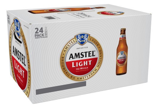 slide 1 of 3, Amstel Light Lager Beer, 24 Pack, 12 fl oz Bottles, 12 oz