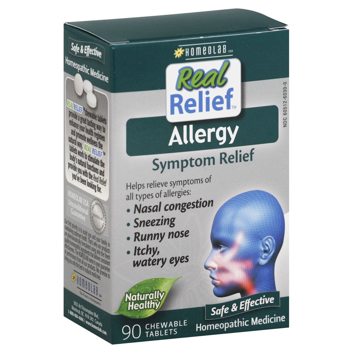 slide 2 of 4, Real Relief Allergy Symptom Relief 90 ea, 90 ct