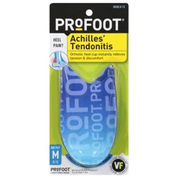 Profoot Men's 8-13 Achilles' Tendonitis Orthotic Heel Cup, 1 pair