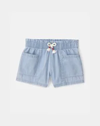 Carter's Toddler Girl Chambray Shorts - Blue 5T