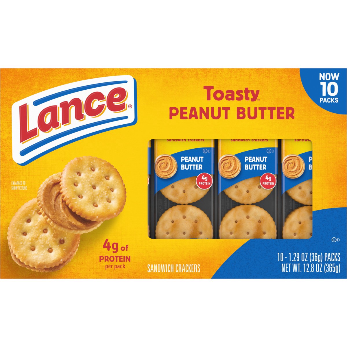 slide 5 of 13, Lance Toasty Peanut Butter Sandwich Crackers, 12.800 oz