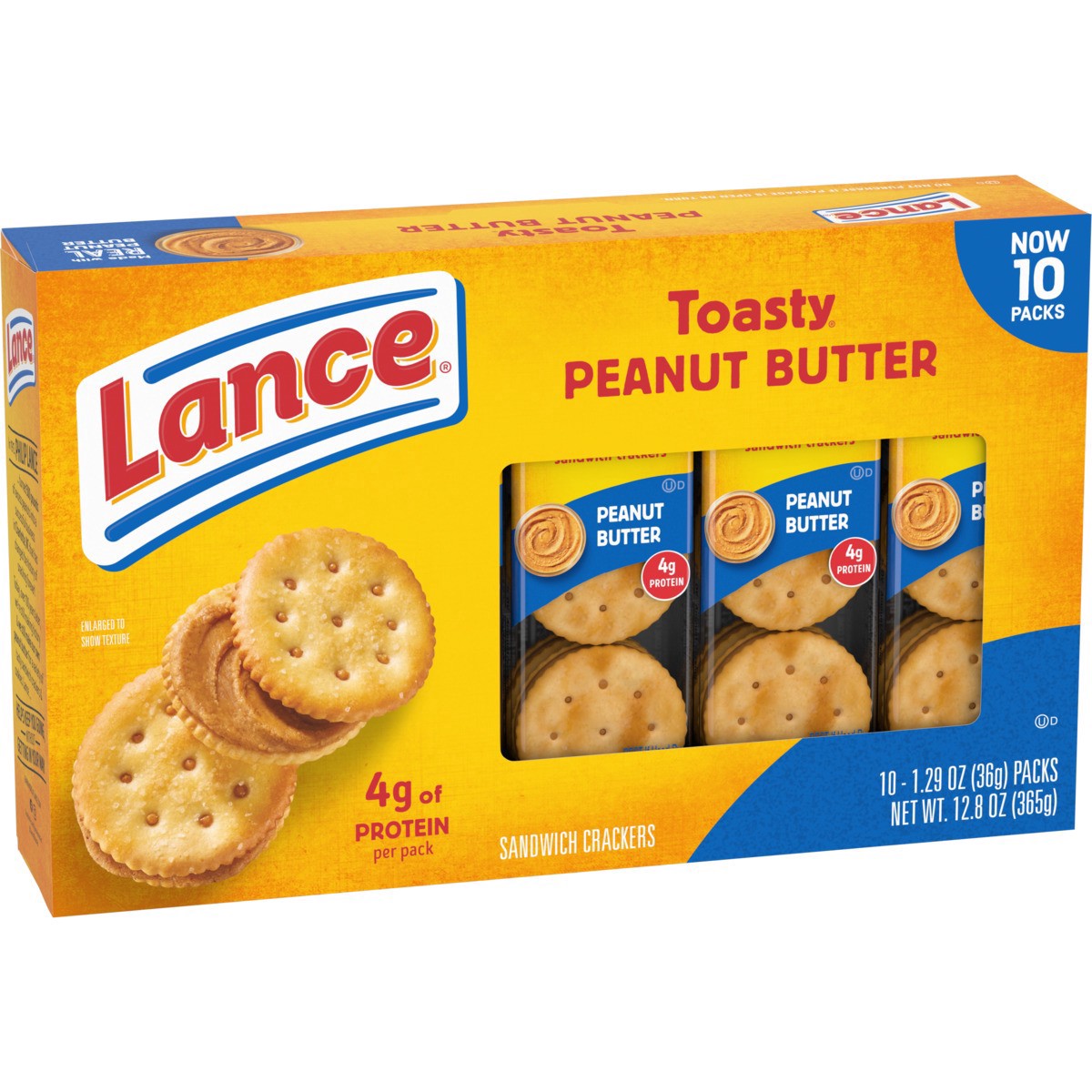 slide 11 of 13, Lance Toasty Peanut Butter Sandwich Crackers, 12.800 oz