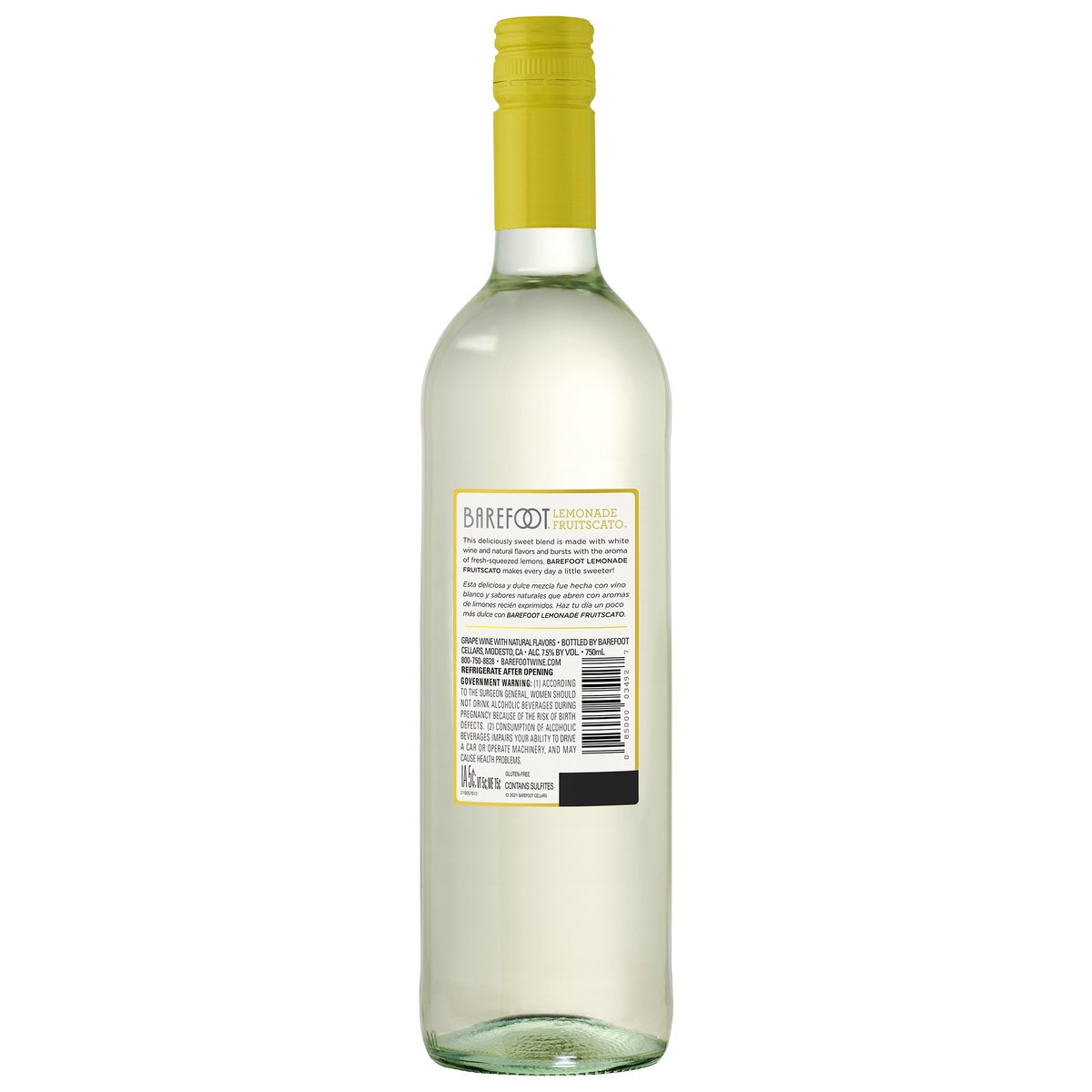 slide 3 of 5, Barefoot Lemonade Wine, 750 ml
