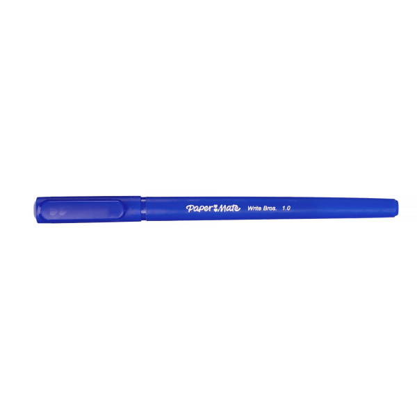 slide 3 of 7, Paper Mate Write Bros Stick Ballpoint Pen - Blue, 12 ct