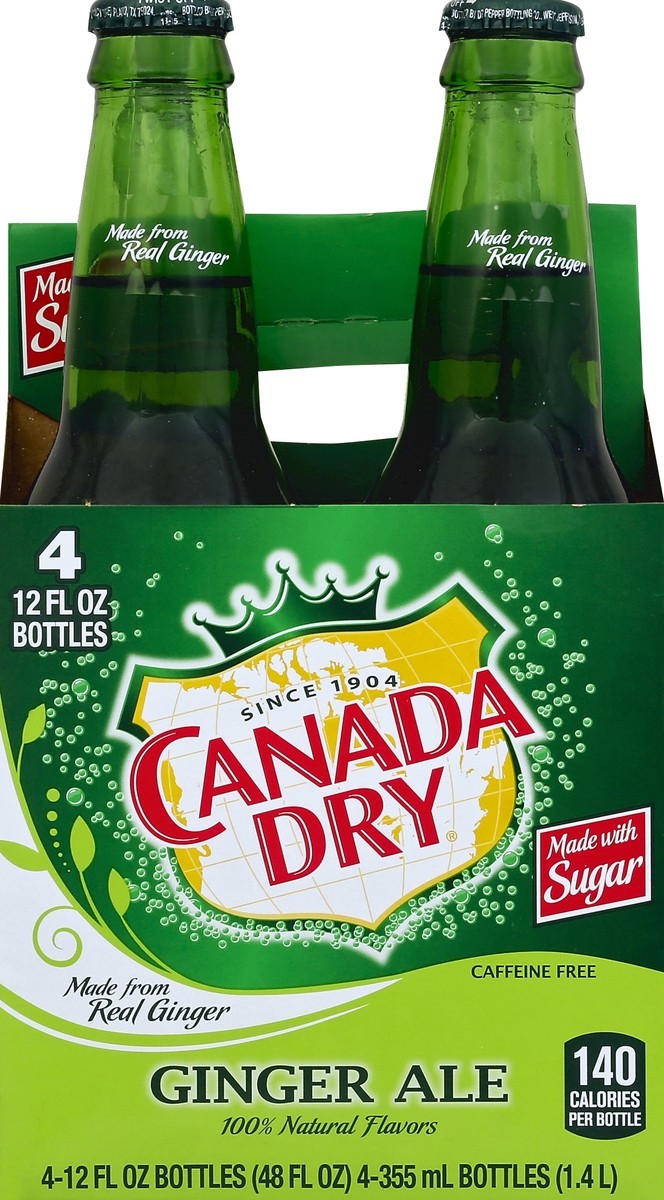 slide 1 of 3, Canada Dry Ginger Ale - 4 ct, 4 ct