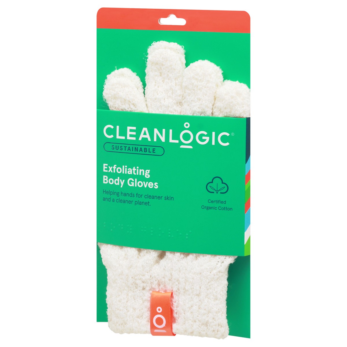 slide 4 of 12, cleanlogic Exfoliating Body Gloves 1 ea, 1 ct