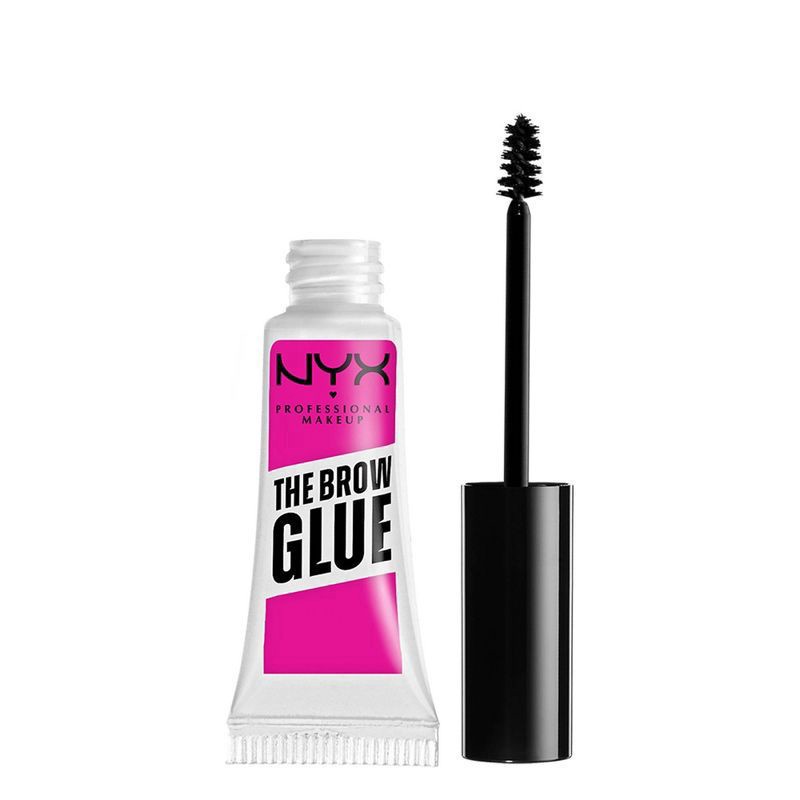 slide 1 of 8, NYX Professional Makeup Brow Glue Eyebrow Gel - Clear - 0.17oz, 0.17 oz