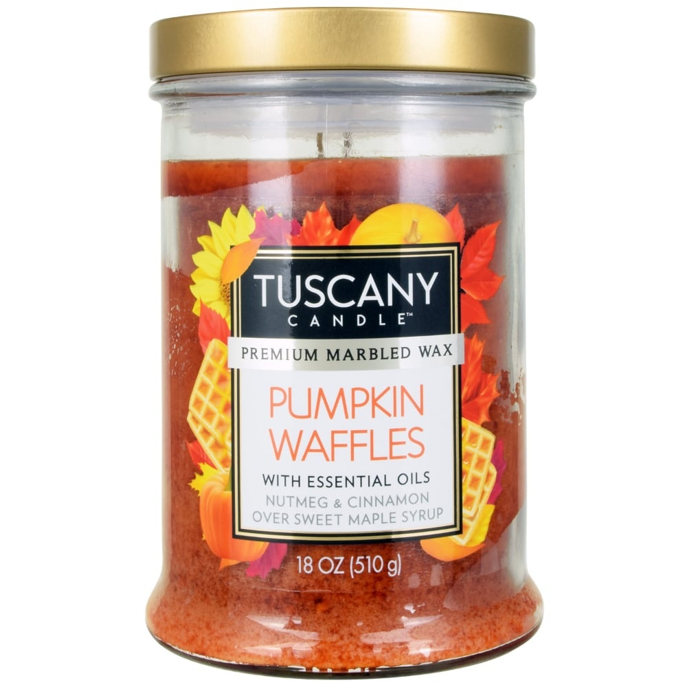 slide 1 of 1, Tuscany Candle Scented Candle - Pumpkin Waffles, 18 oz