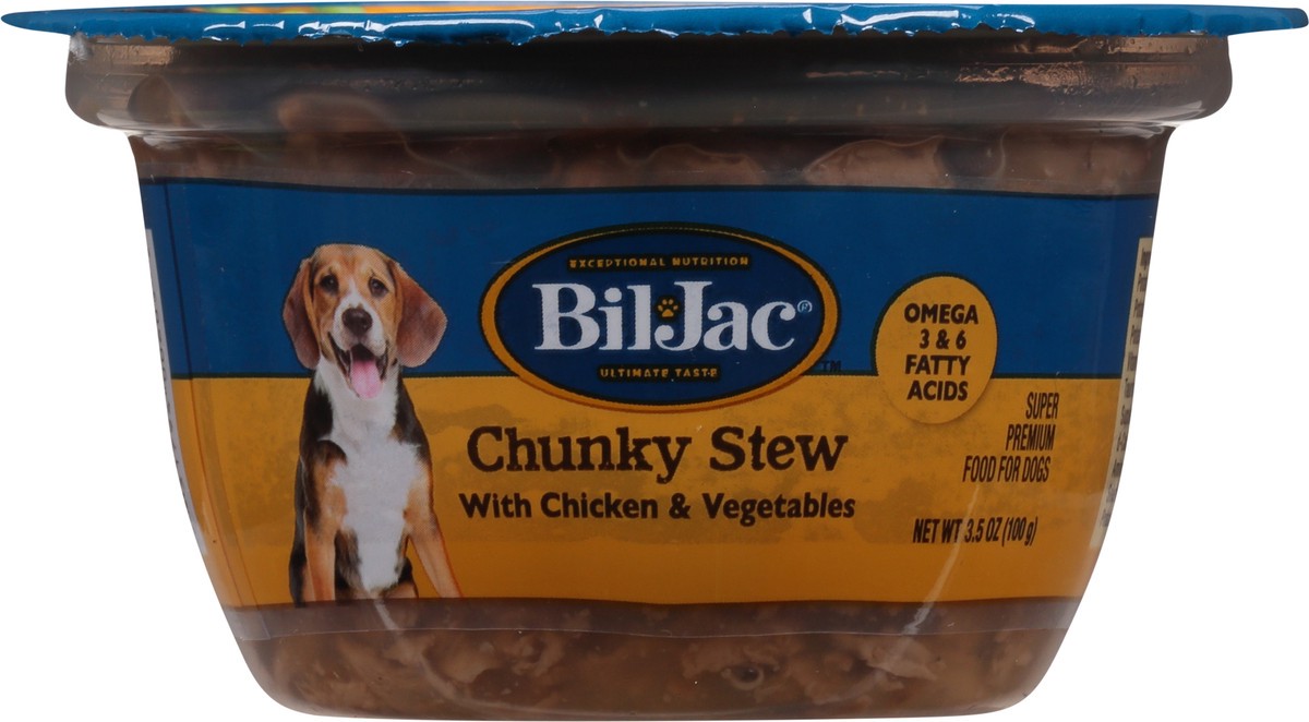 slide 6 of 9, Bil-Jac Super Premium Chunky Stew with Chicken & Vegetables Food for Dogs 3.5 oz, 3.50 oz