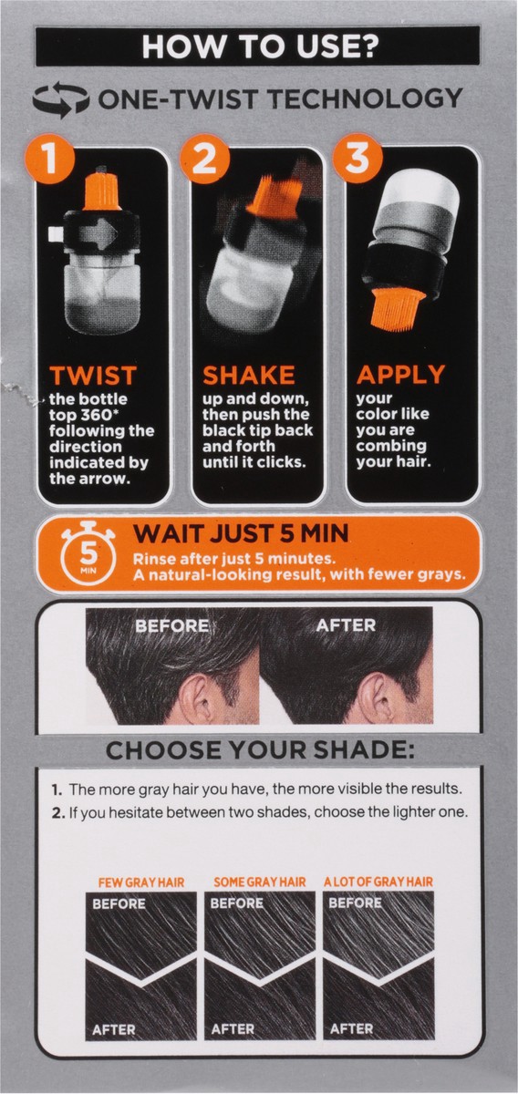 slide 9 of 9, L'Oréal Men Haircolor Dark Brown, 1 ct