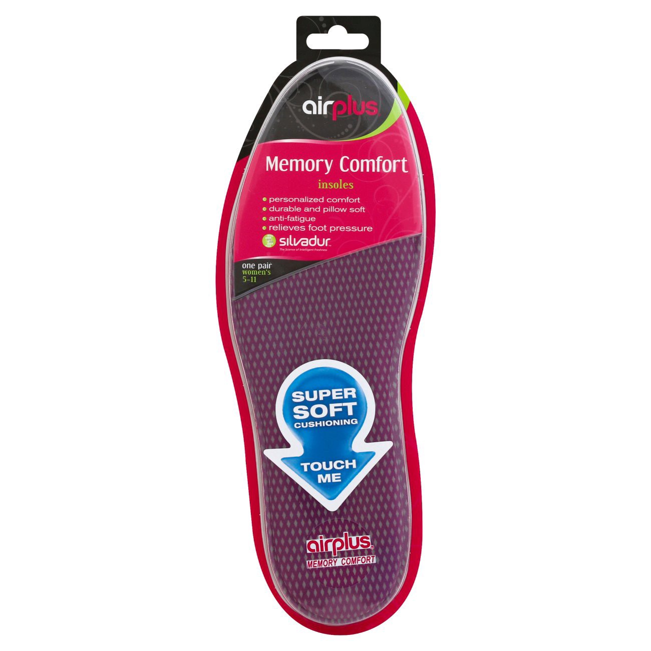 slide 1 of 2, Airplus Women's Memory Plus Insoles, 1 ct