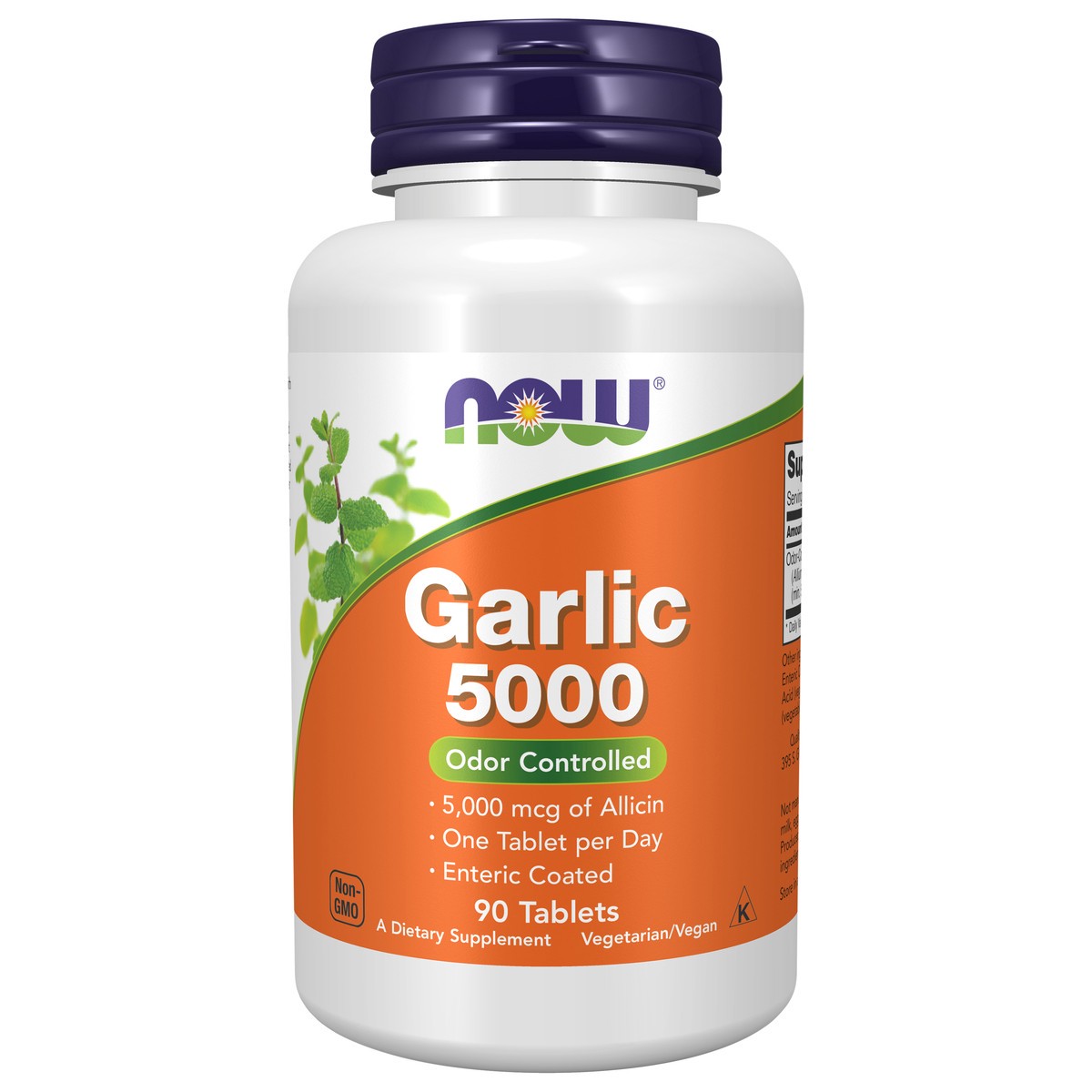 slide 1 of 4, NOW Garlic 5000 - 90 Tablets, 90 ct