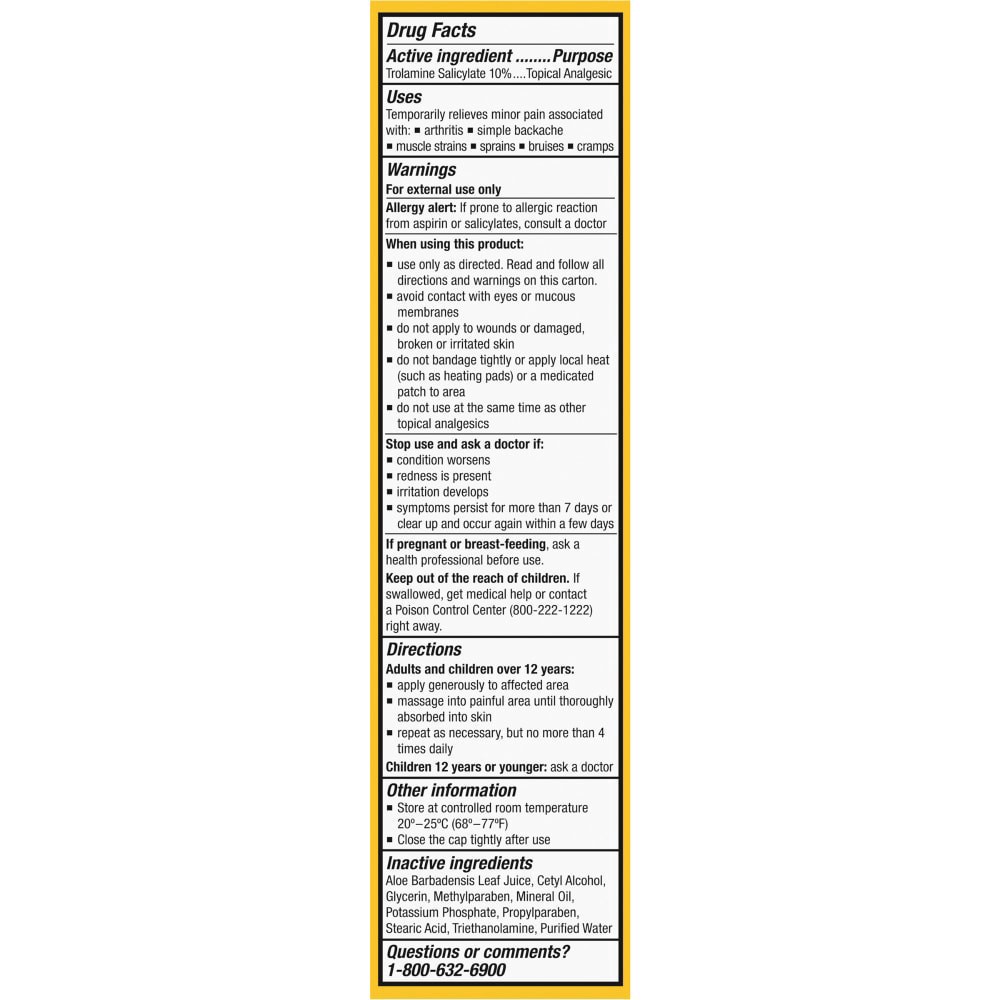 slide 2 of 2, Kroger Trolamine Salicylate Arthritis Pain Relieving Cream, 3 oz