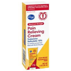Kroger Trolamine Salicylate Arthritis Pain Relieving Cream