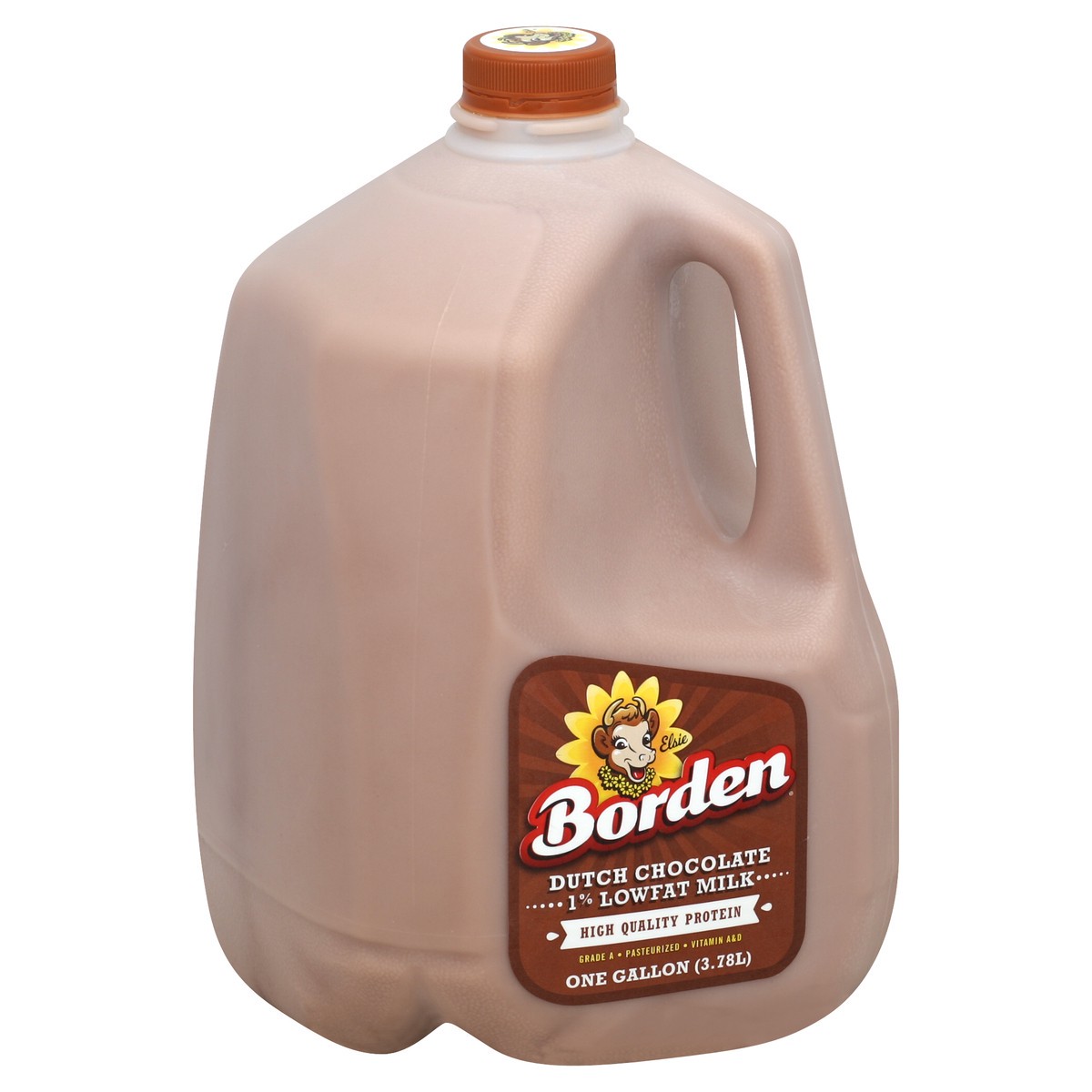 slide 2 of 4, Borden 1% Chocolate - 128 oz, 128 oz