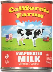 California Farms Milk Evaprted