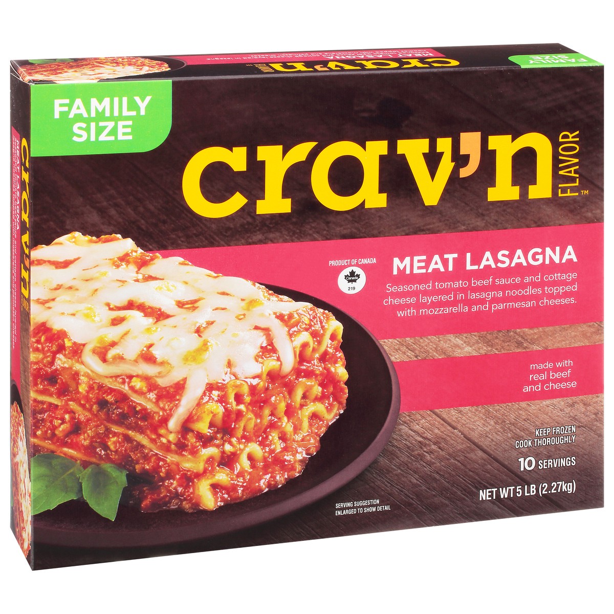 slide 2 of 11, Crav'n Flavor Crav'N Meat Lasagna, 5 lb