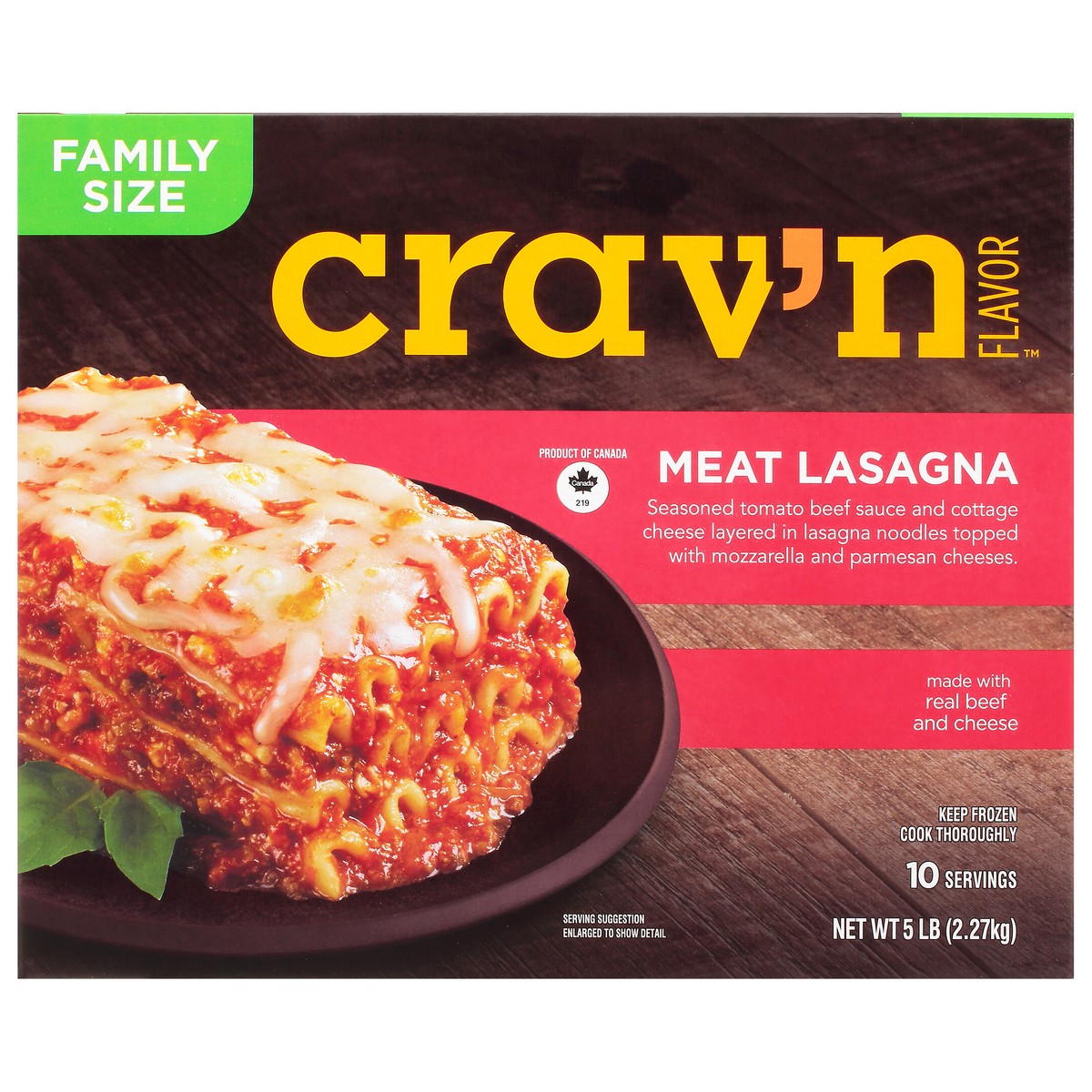 slide 3 of 11, Crav'n Flavor Crav'N Meat Lasagna, 5 lb