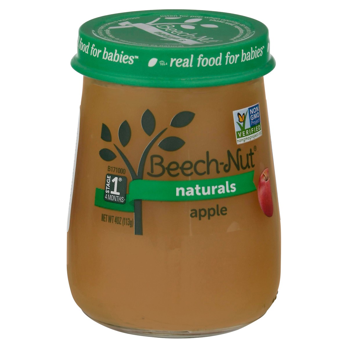 slide 2 of 9, Beech-Nut Naturals Stage 1 Baby Food, Apple, 4 oz Jar, 4 oz