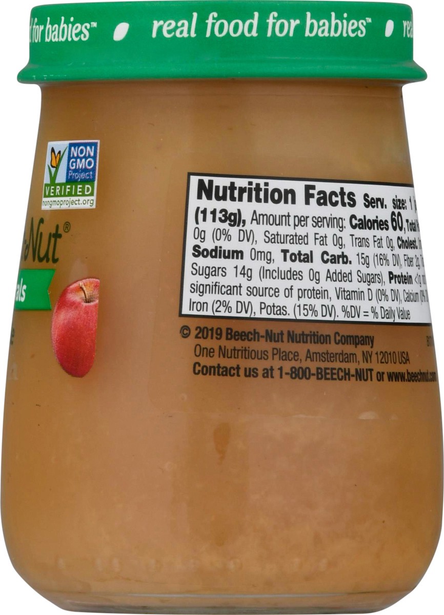 slide 8 of 9, Beech-Nut Naturals Stage 1 Baby Food, Apple, 4 oz Jar, 4 oz