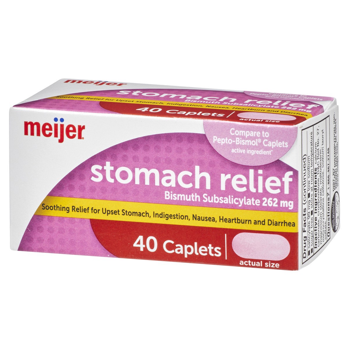 slide 6 of 29, Stomach Relief Caplets, 40 ct