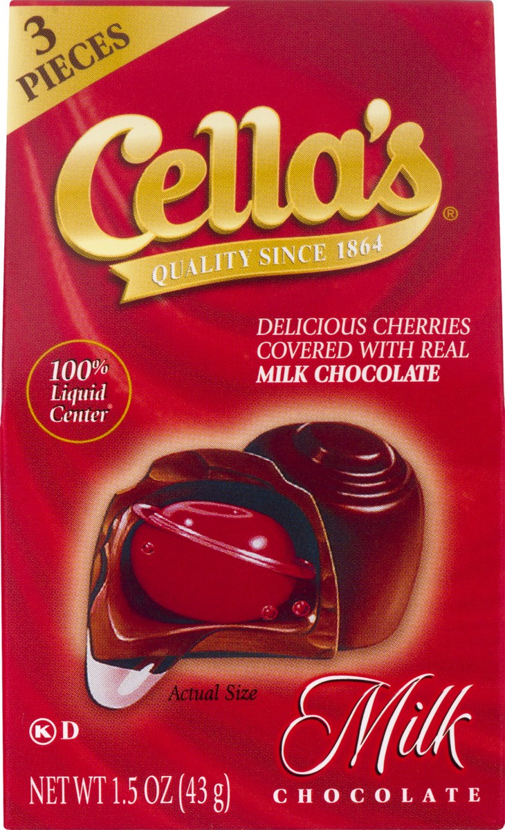 slide 8 of 10, Cella's Milk Chocolate Cherries, 1.5 oz