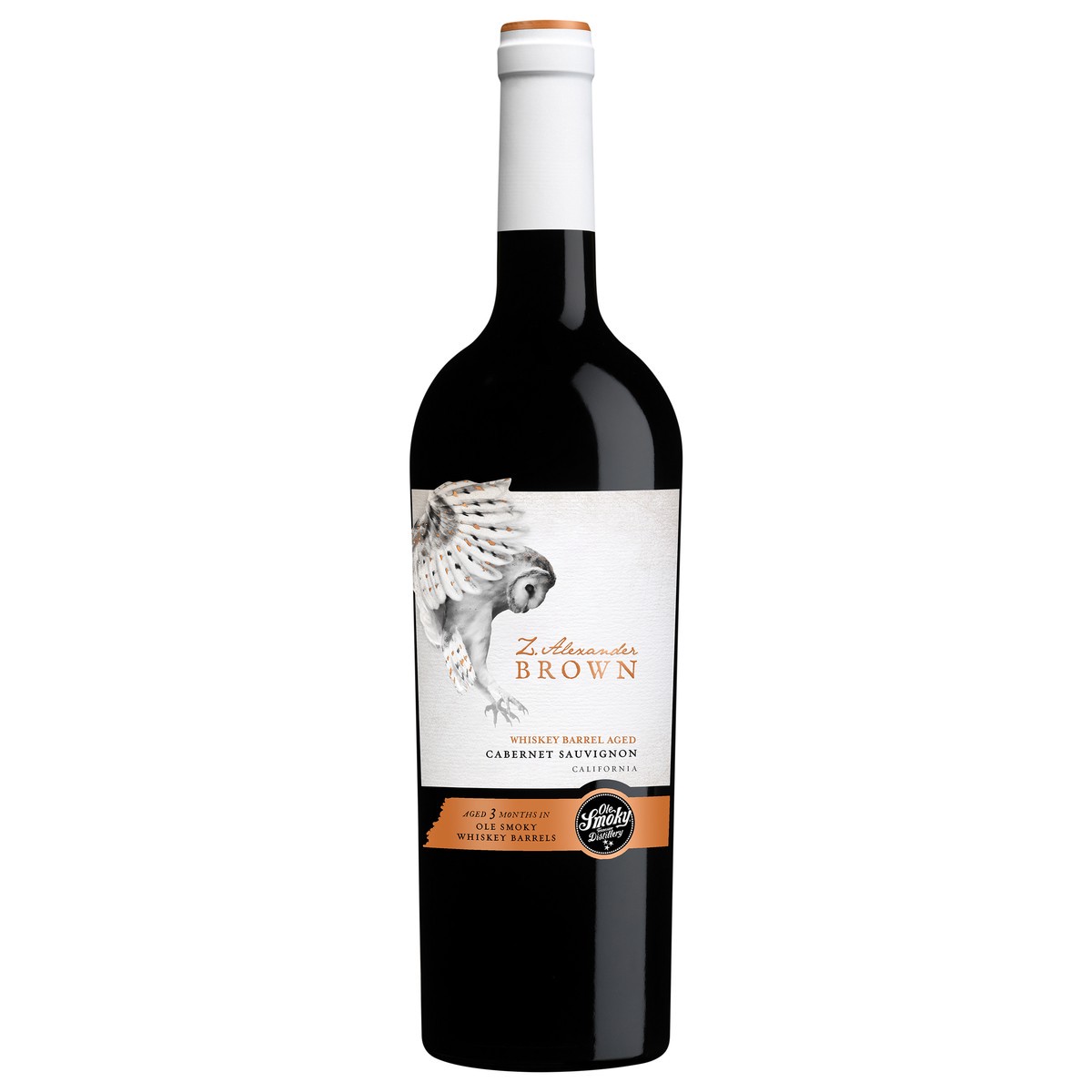 slide 3 of 5, Z. Alexander Brown Ole Smoky Whiskey Barrel Aged Cabernet Sauvignon Red Wine, California, 750mL, 14.5% ABV, 750 ml
