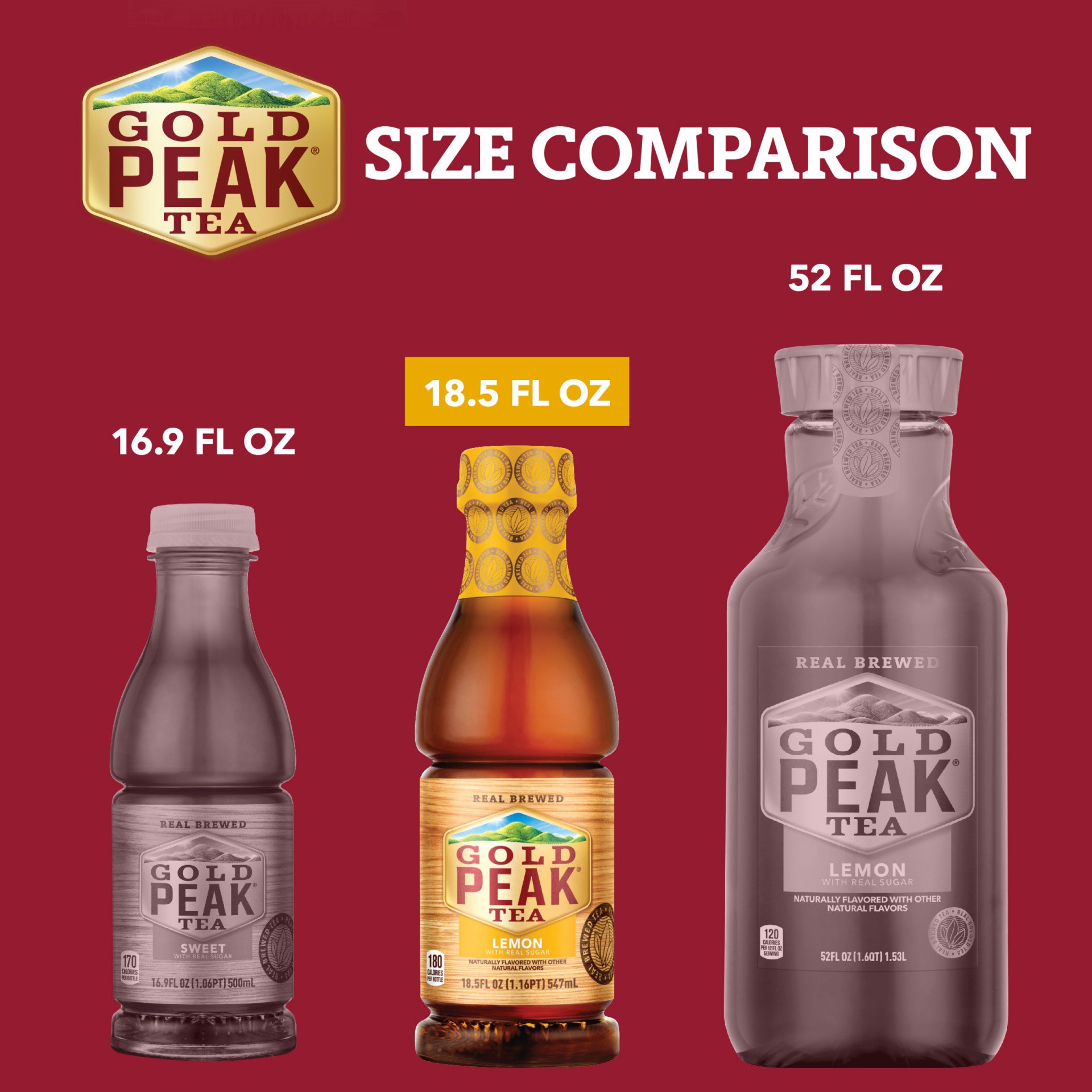 slide 8 of 14, Gold Peak Lemon Sweetened Tea Bottle- 18.50 fl oz, 18.50 fl oz