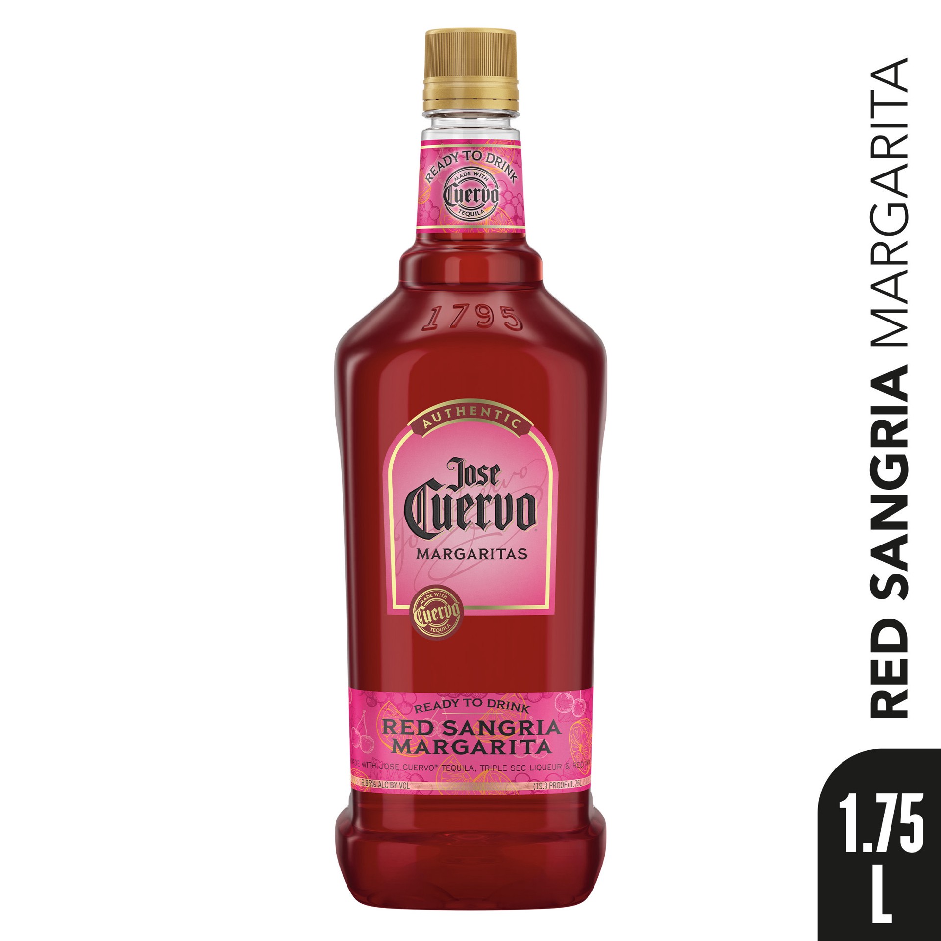 slide 3 of 5, Jose Cuervo Authentic Margarita Red Sangria Ready to Drink Cocktail - 1.75 L, 1.75 liter