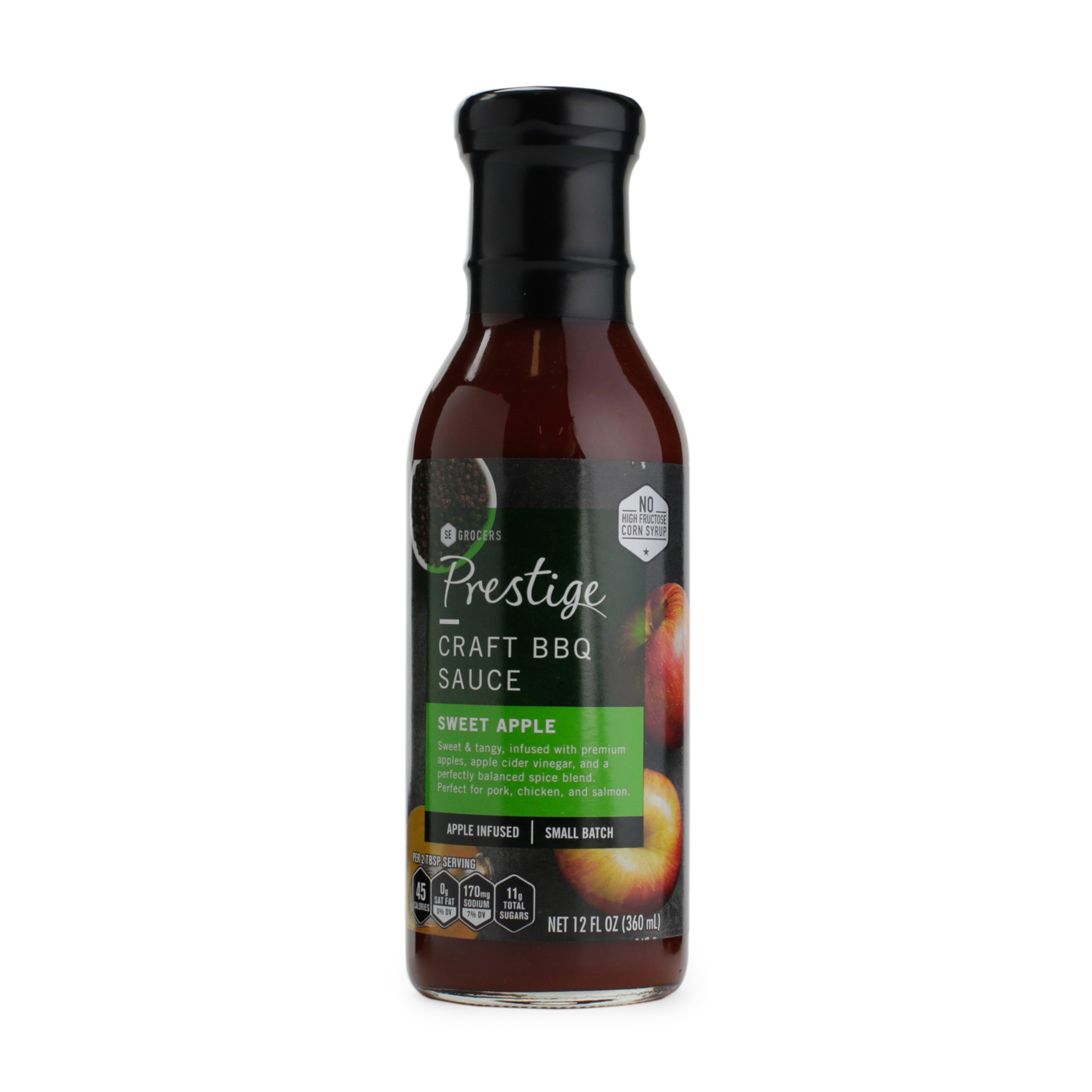 slide 1 of 1, Prestige Sweet Apple Bbq, 12 fl oz