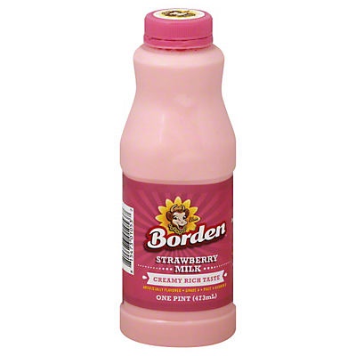 slide 1 of 1, Borden Strawberry Milk, 16 fl oz