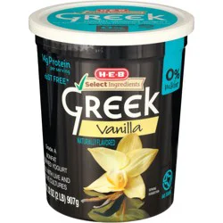 H-E-B Vanilla Greek Yogurt