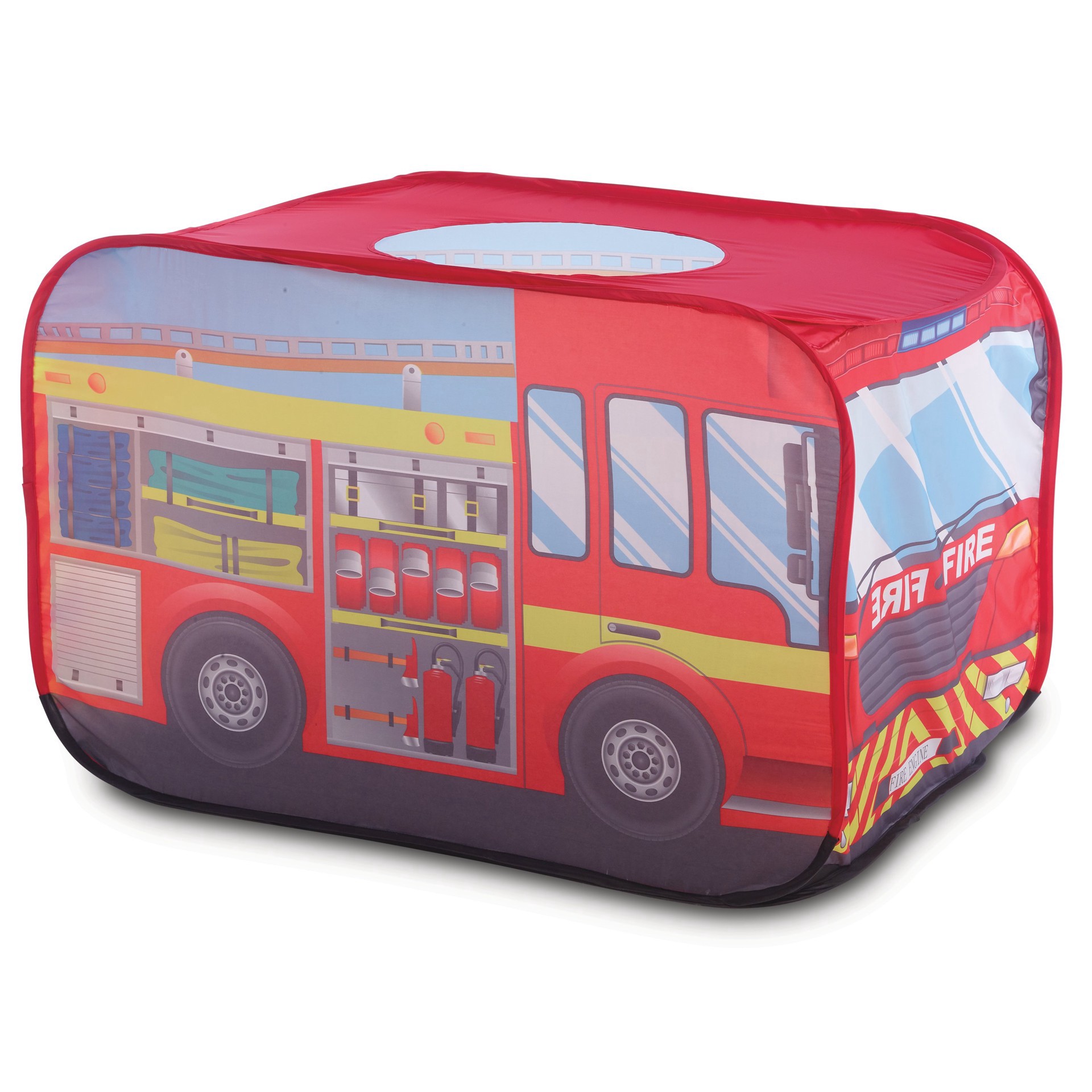 slide 1 of 1, H-E-B Beyond Imagination! Fire Engine Play Tent, 3.6 ft x 2.3 ft x 2.3 ft