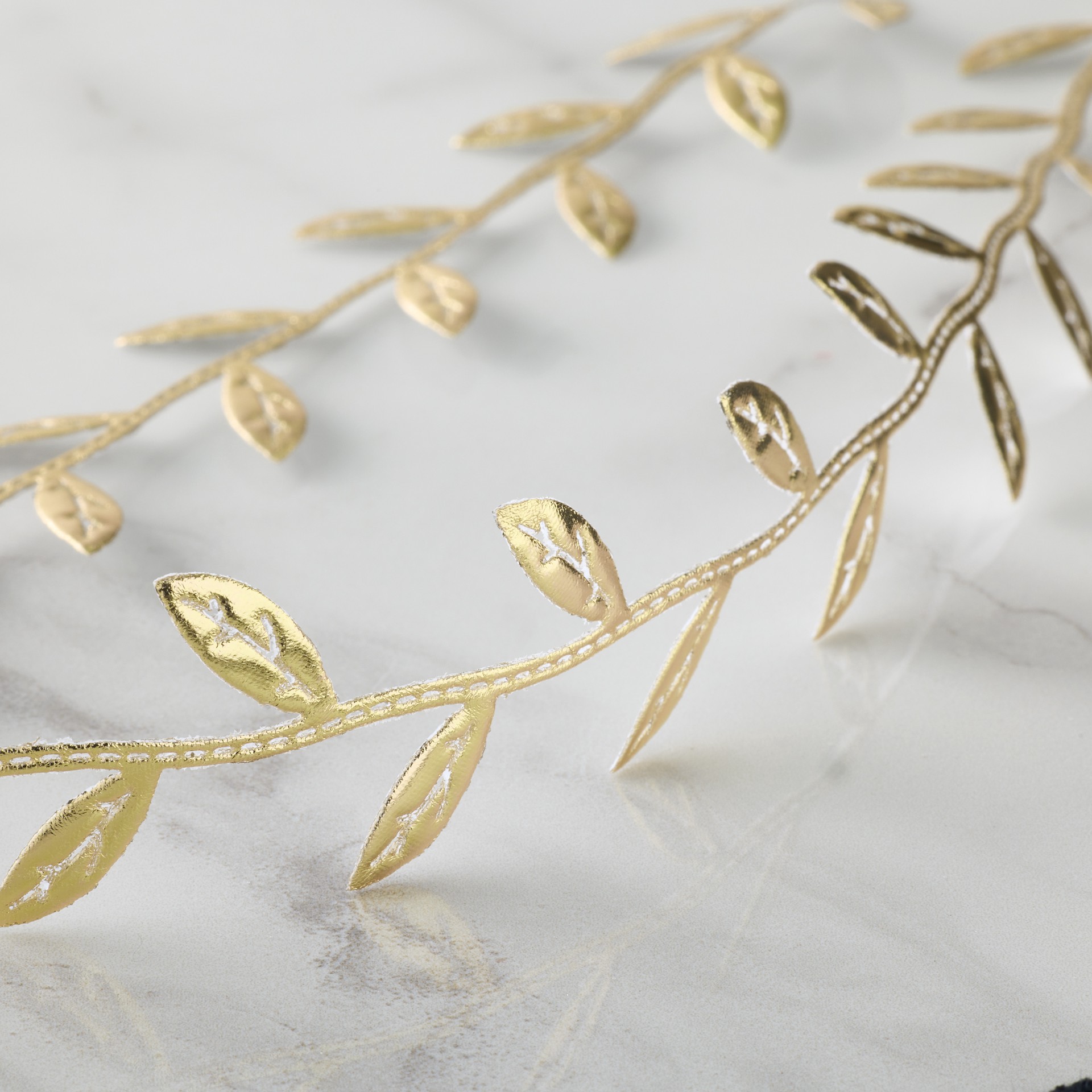 slide 2 of 2, 1" X 3yd. Gold Leaf Ribbon By Celebrate It Classic, 1 in x 3 yd