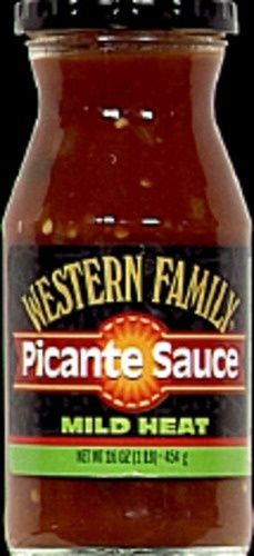 slide 1 of 1, Western Family Picante Sauce Mild Heat, 16 oz