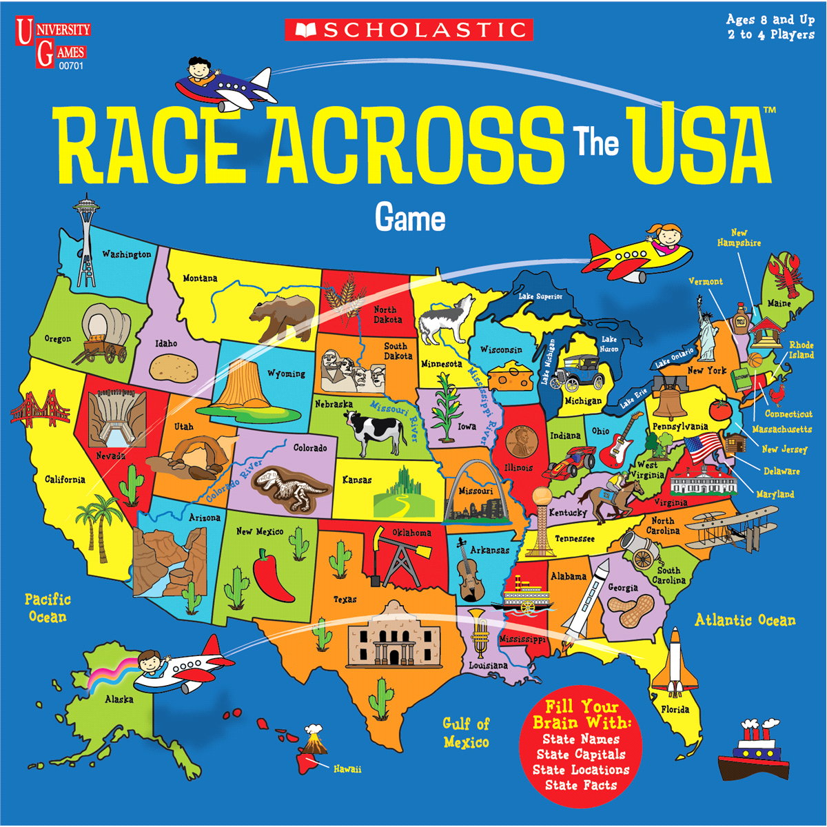 slide 1 of 1, Scholastic Race Across the USA Game, 1 ct